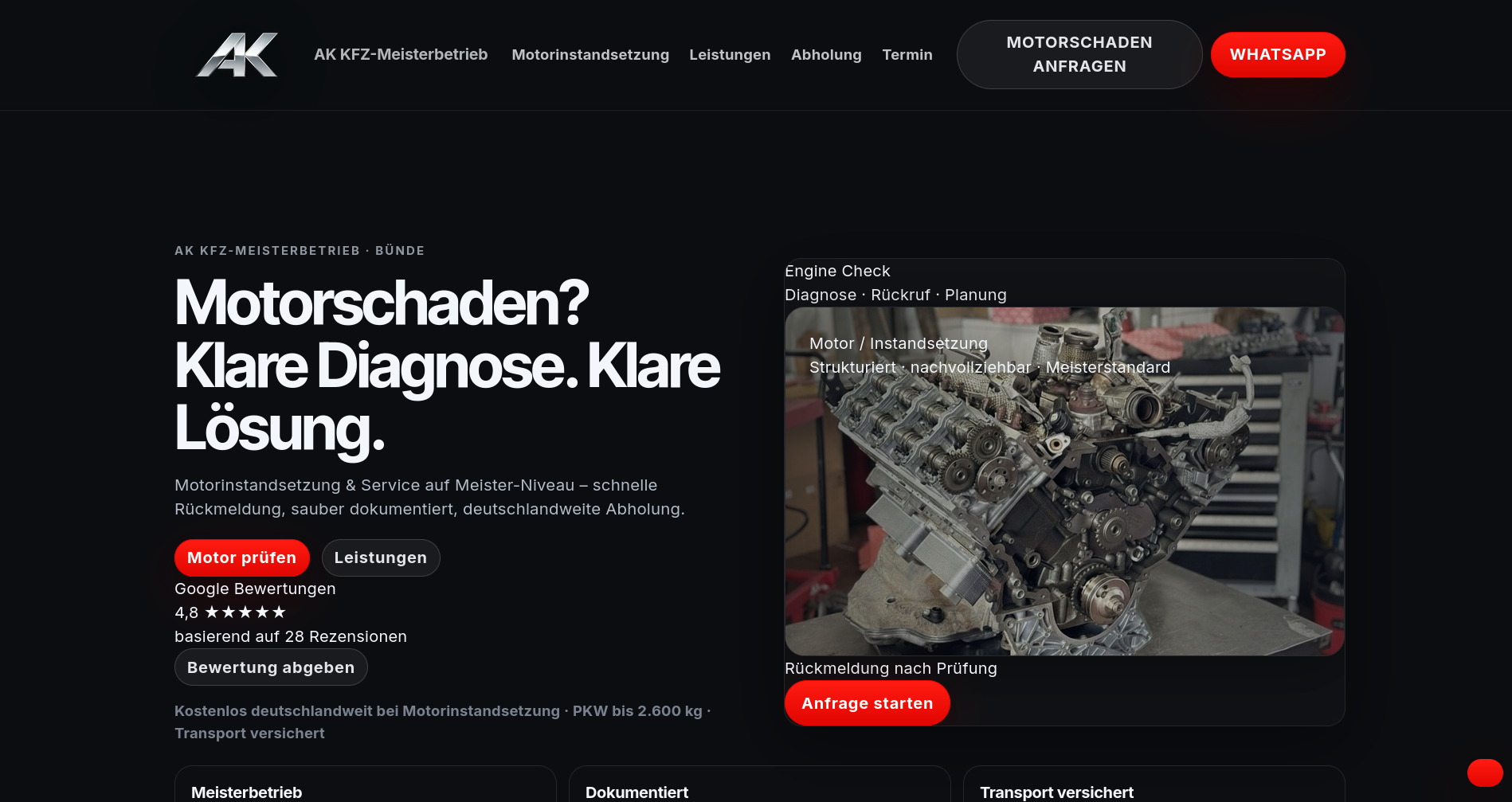 AK KFZ-Meisterbetrieb Hauptansicht