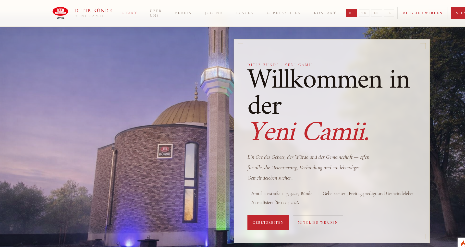 DITIB Bünde Hauptansicht