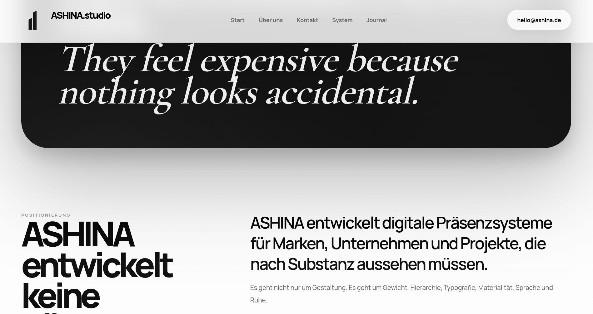 ASHINA V2 Detailansicht