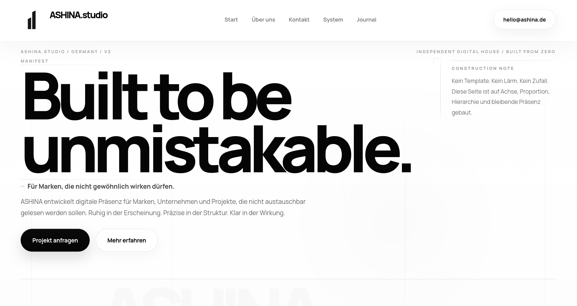 ASHINA V2 Hauptansicht